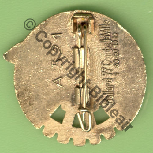 A0521 BER.721 ROCHEFORT BER BLEU  BALLARD.77 Griffes et butees Dos lisse Src.Y.GENTY 